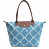 Sac Le Pliage Longchamps Paris soldes Grid Carreaux Bleu